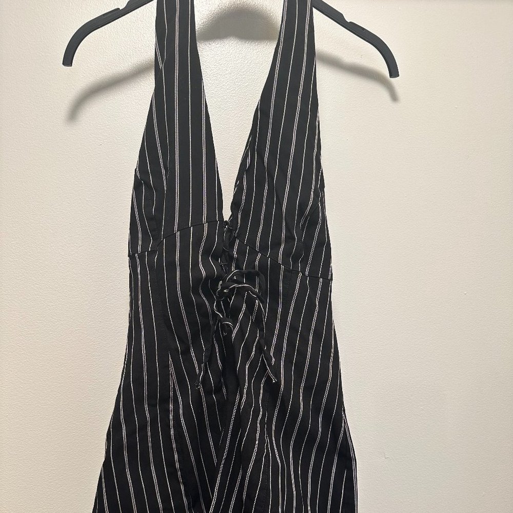 Urban Outfitters Striped Corset Halter Dress